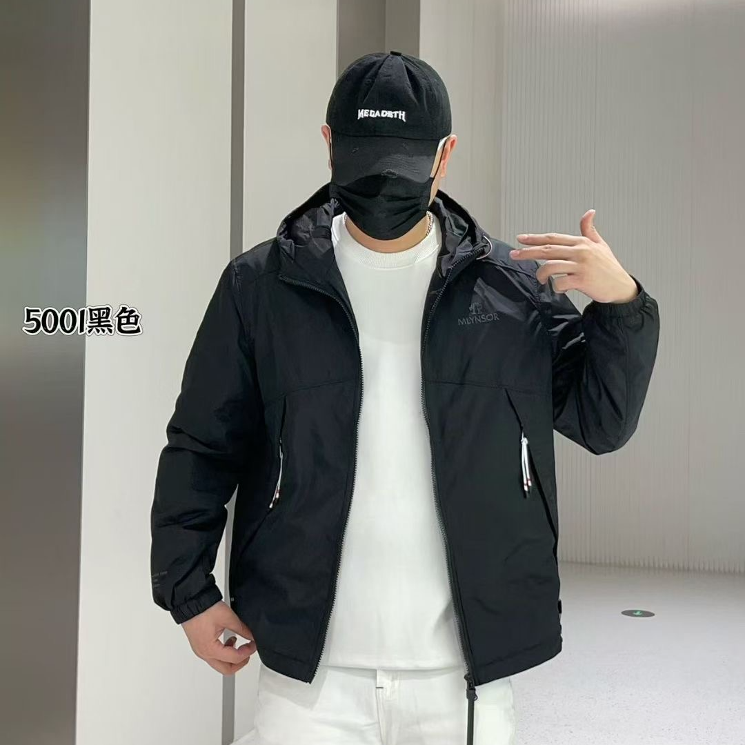  5001「连帽款式」 时尚经典外套休闲夹克男款黑色潮流百搭上衣