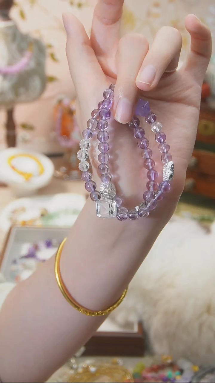 【闪购商品】水晶手链未镶嵌颜色微差多样性发货发其一