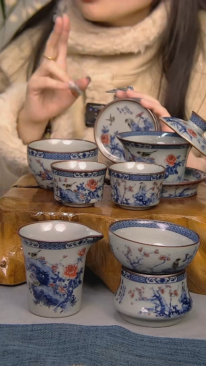 【闪购商品】7件套陶瓷茶具家用简装系列