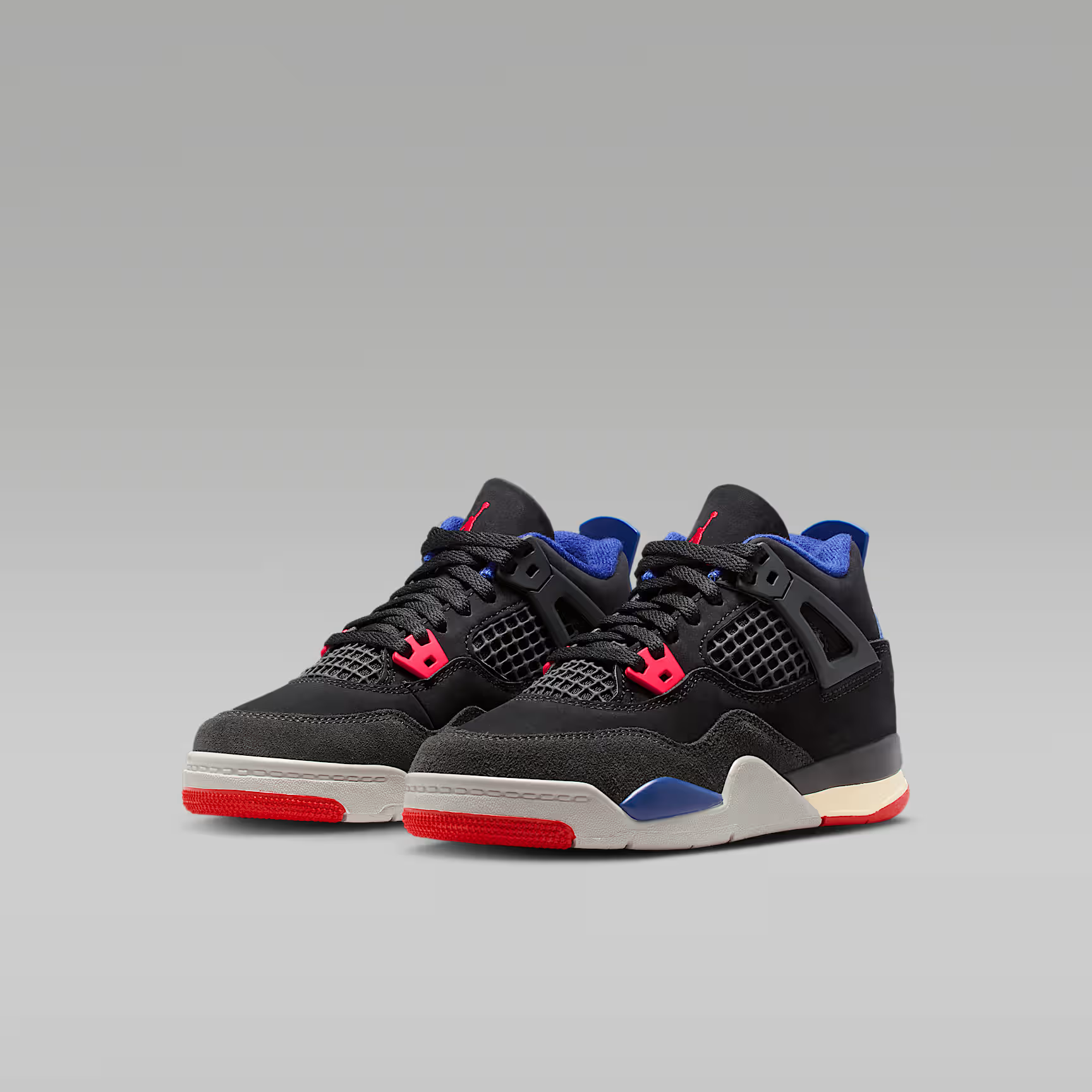 NIKE官方AJ4 RETRO OG幼童魔术贴黑红板鞋流光风IB4388-003