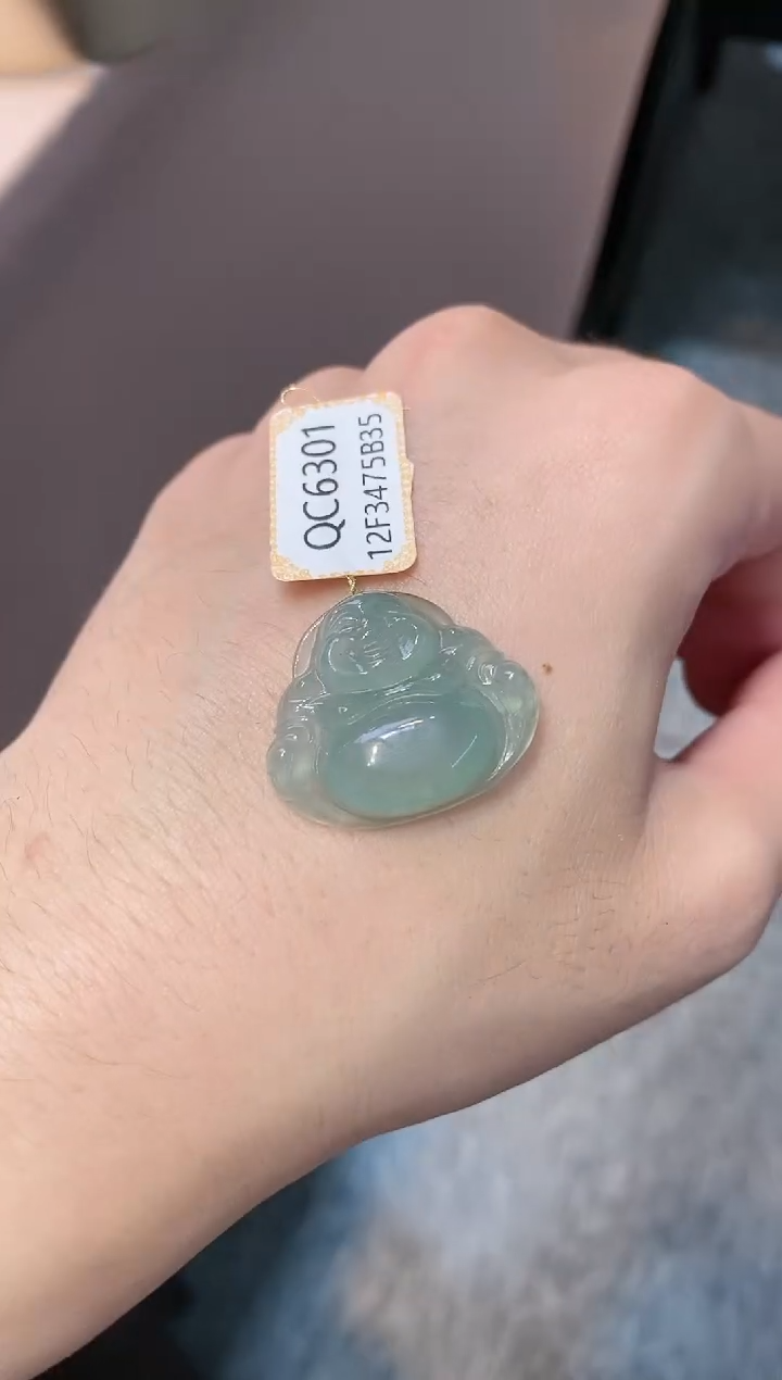 【闪购商品】翡翠颈饰18K金镶嵌天然A货翡翠一件