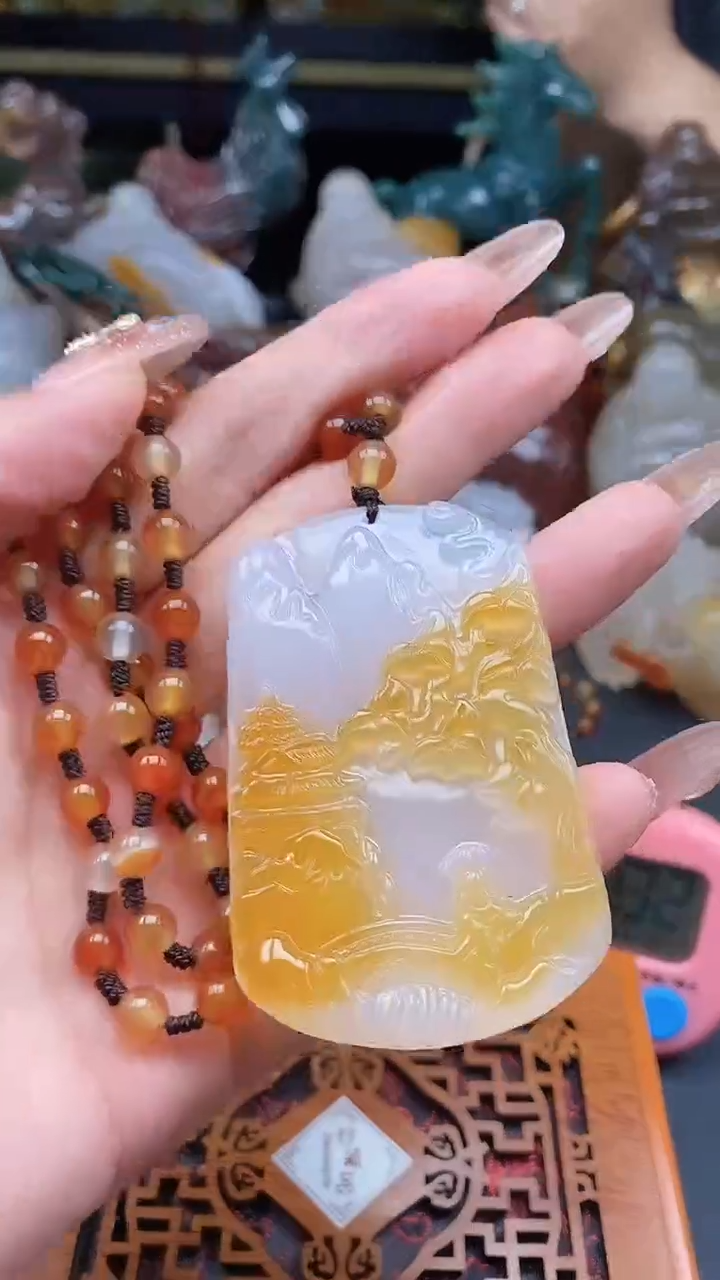 【闪购商品】玛瑙/玉髓颈饰未镶嵌dd