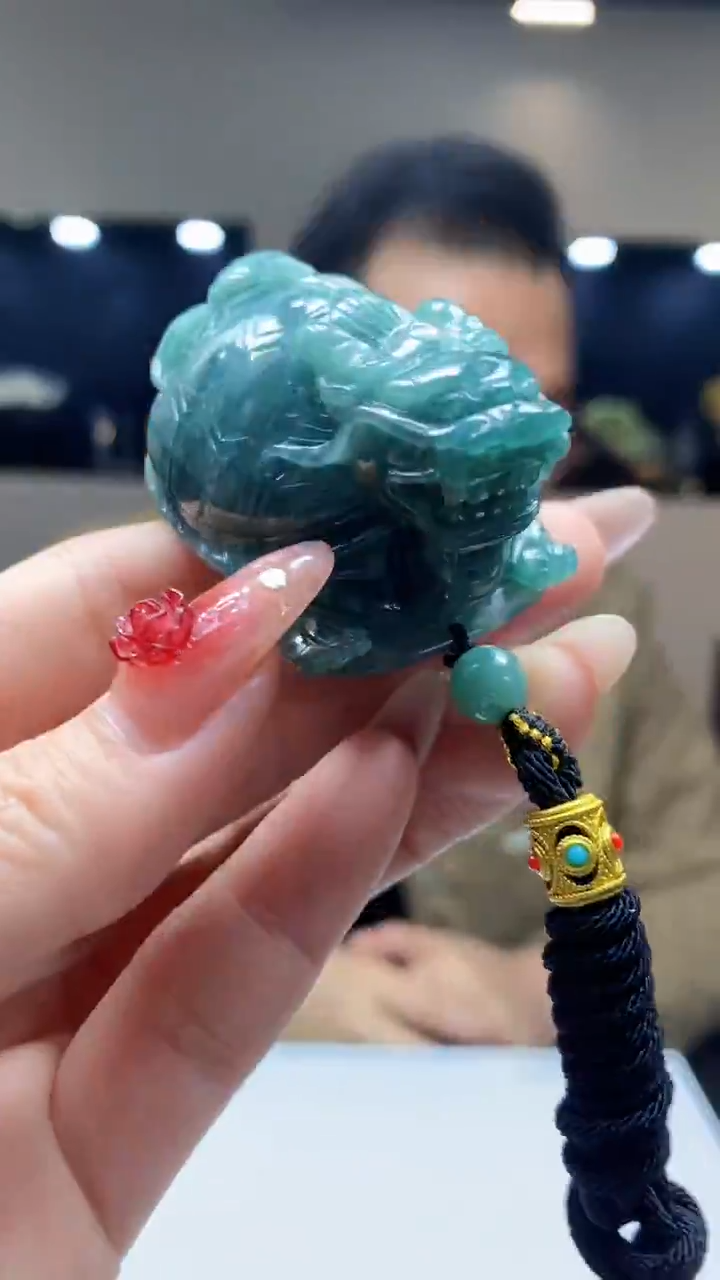 【闪购商品】定制翡翠未镶嵌1030ry-毛货挂件22