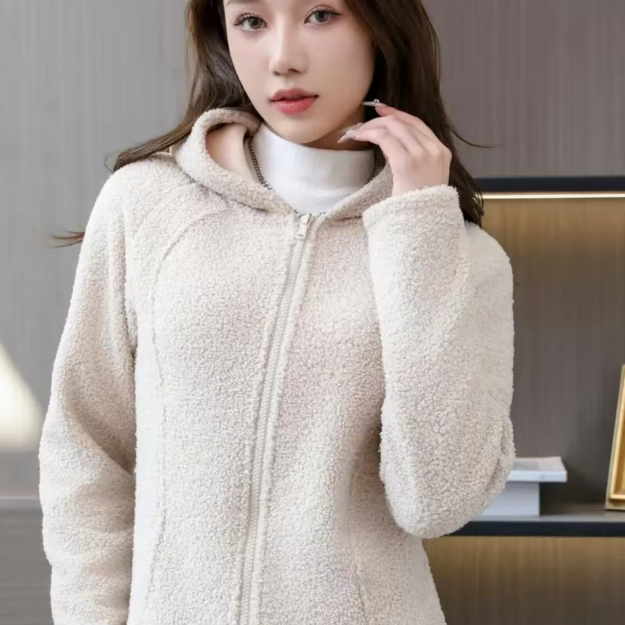 女士颗粒绒休闲百搭外套905