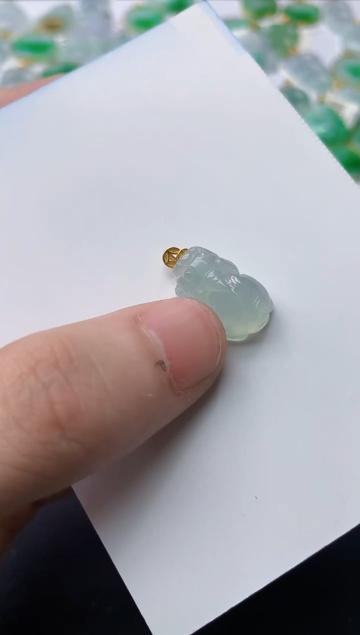 【闪购商品】翡翠颈饰18K金镶嵌2.........