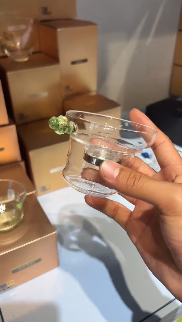 【闪购商品】奉珠茶漏绿金色不锈钢茶漏