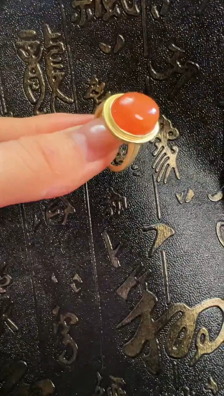 【闪购商品】南红玛瑙戒指未镶嵌南红戒指