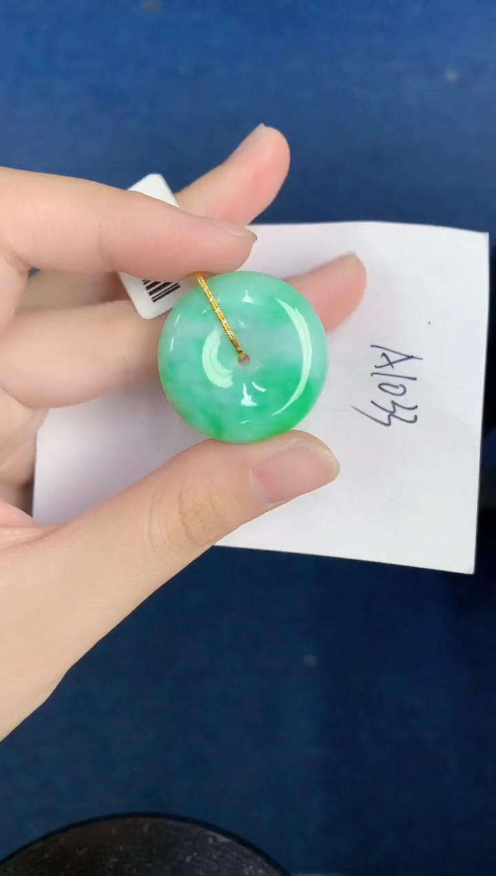 【闪购商品】翡翠颈饰18K金镶嵌000000000