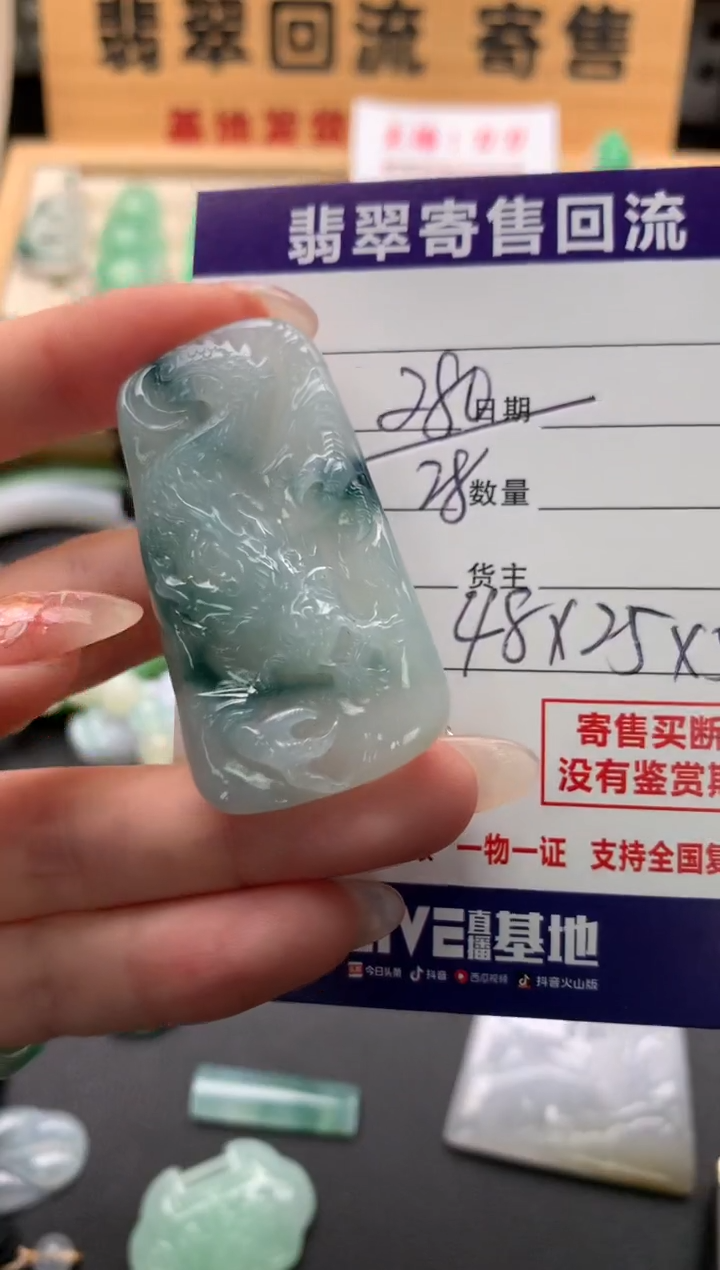 翡翠未镶嵌颈饰10133357