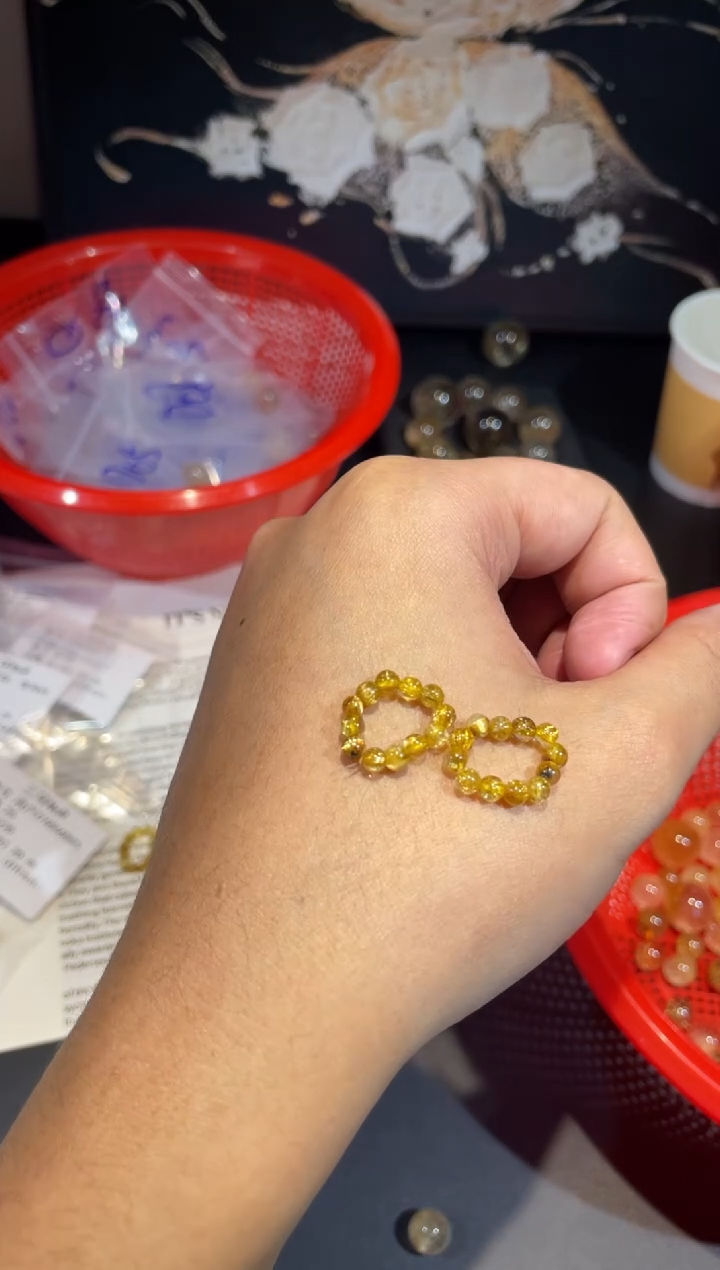 未镶嵌珠宝半成品水晶【H04】发晶跑环3M多样性随1个