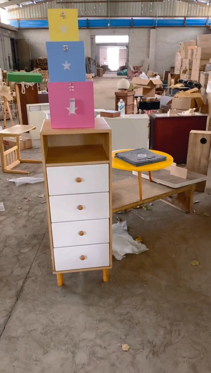 木圆角款231五层四抽收纳柜