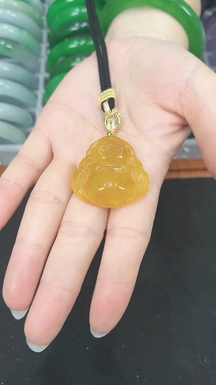 【闪购商品】砖雕s10 黄大佛公吊坠