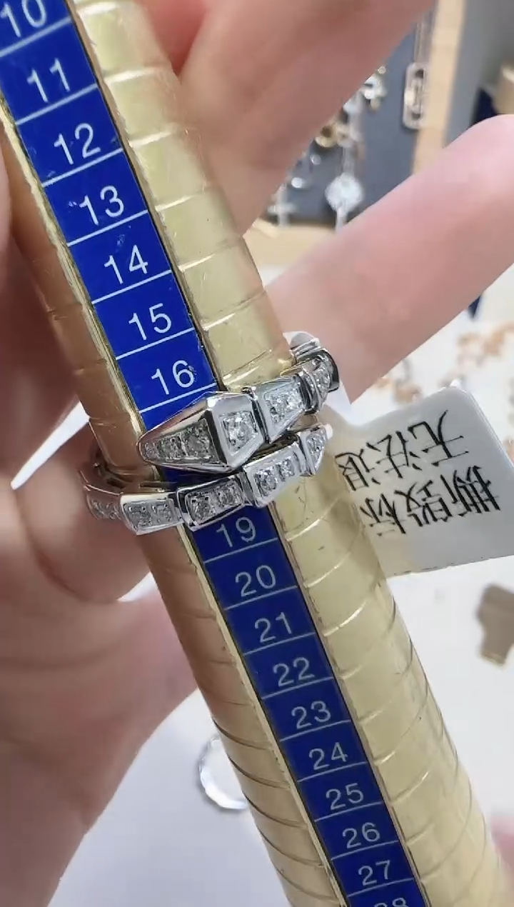 【闪购商品】钻石戒指/指环18K金镶嵌戒指17号