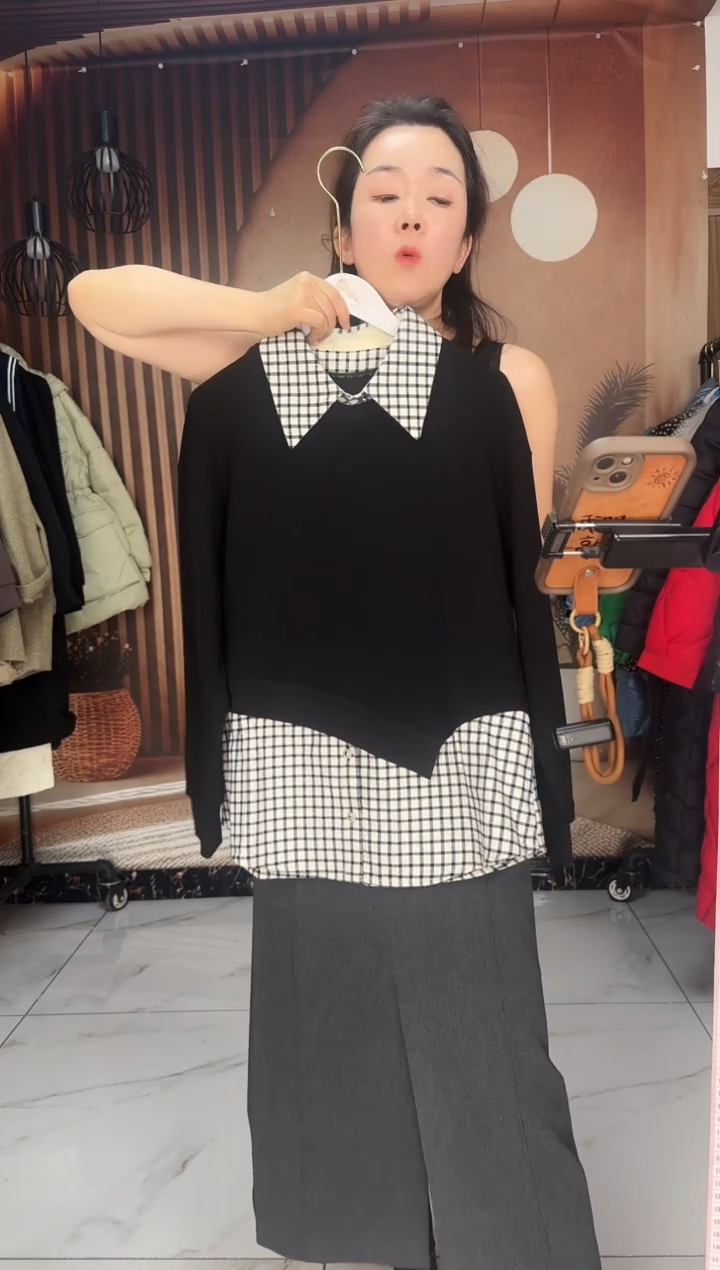 雨竹女装直播款图片为准