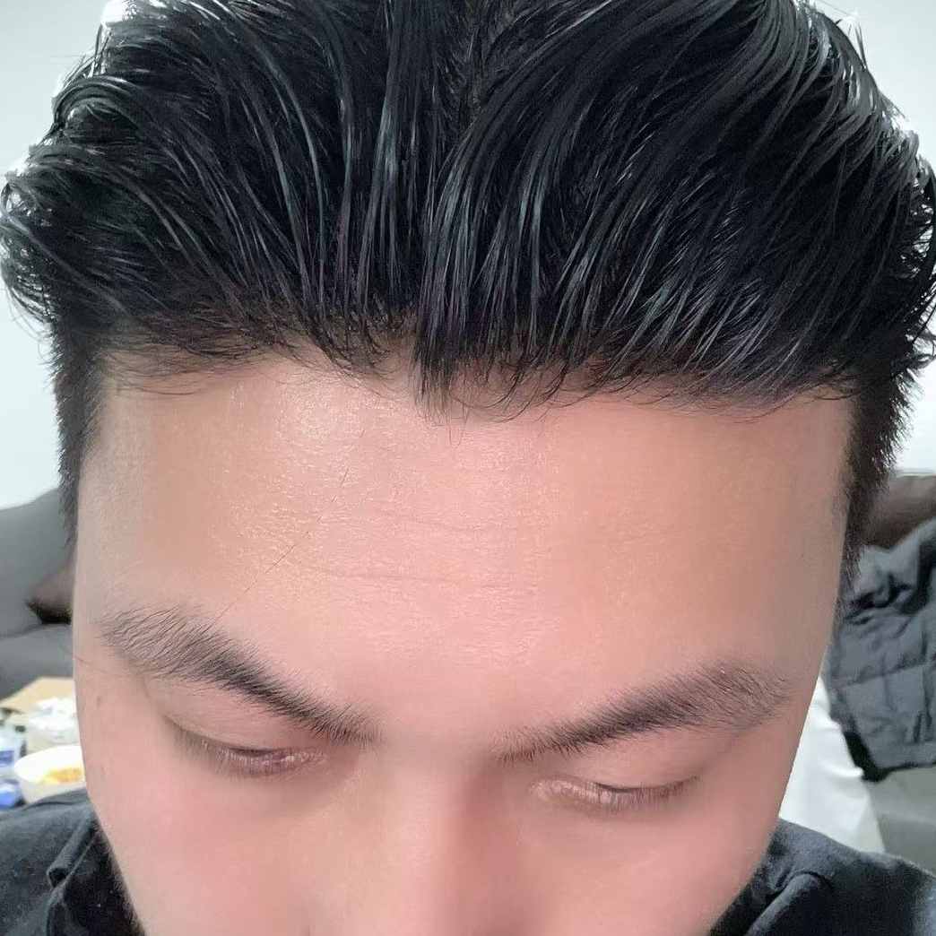 亨利W13男士假发新款花瓣型发际线明星同款发际线