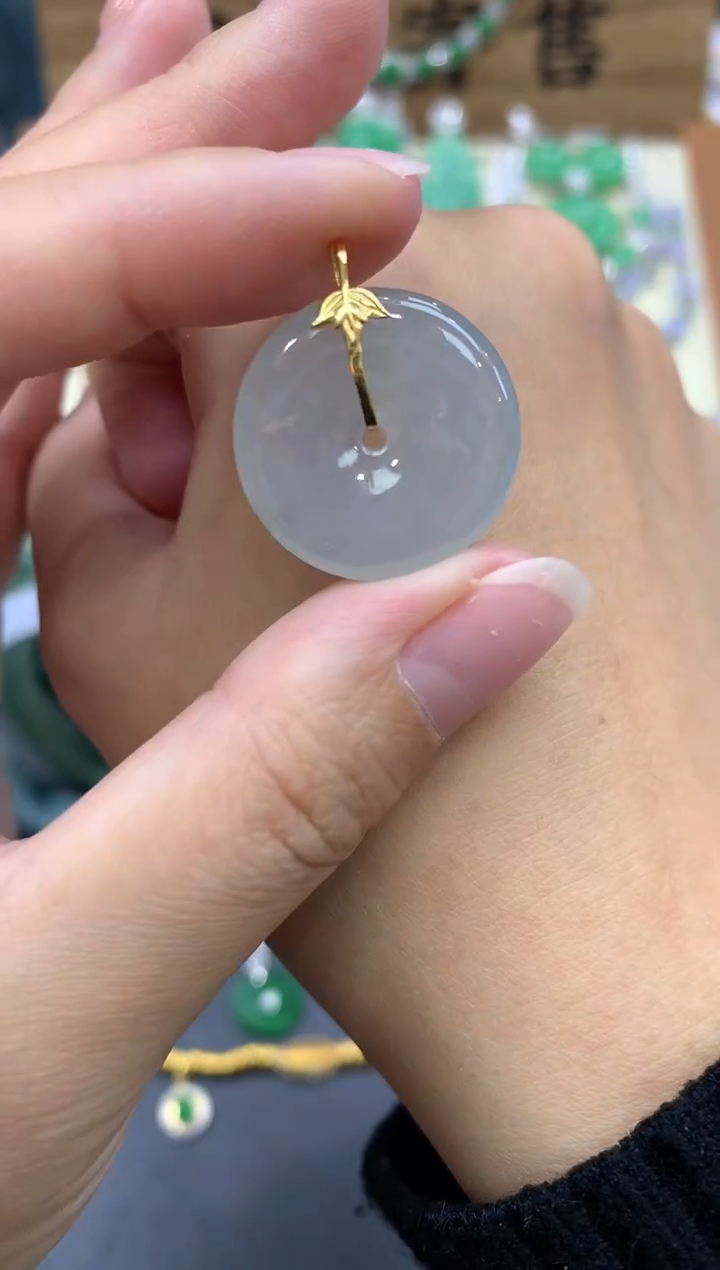 【闪购商品】翡翠颈饰18K金镶嵌182-中国好珍宝