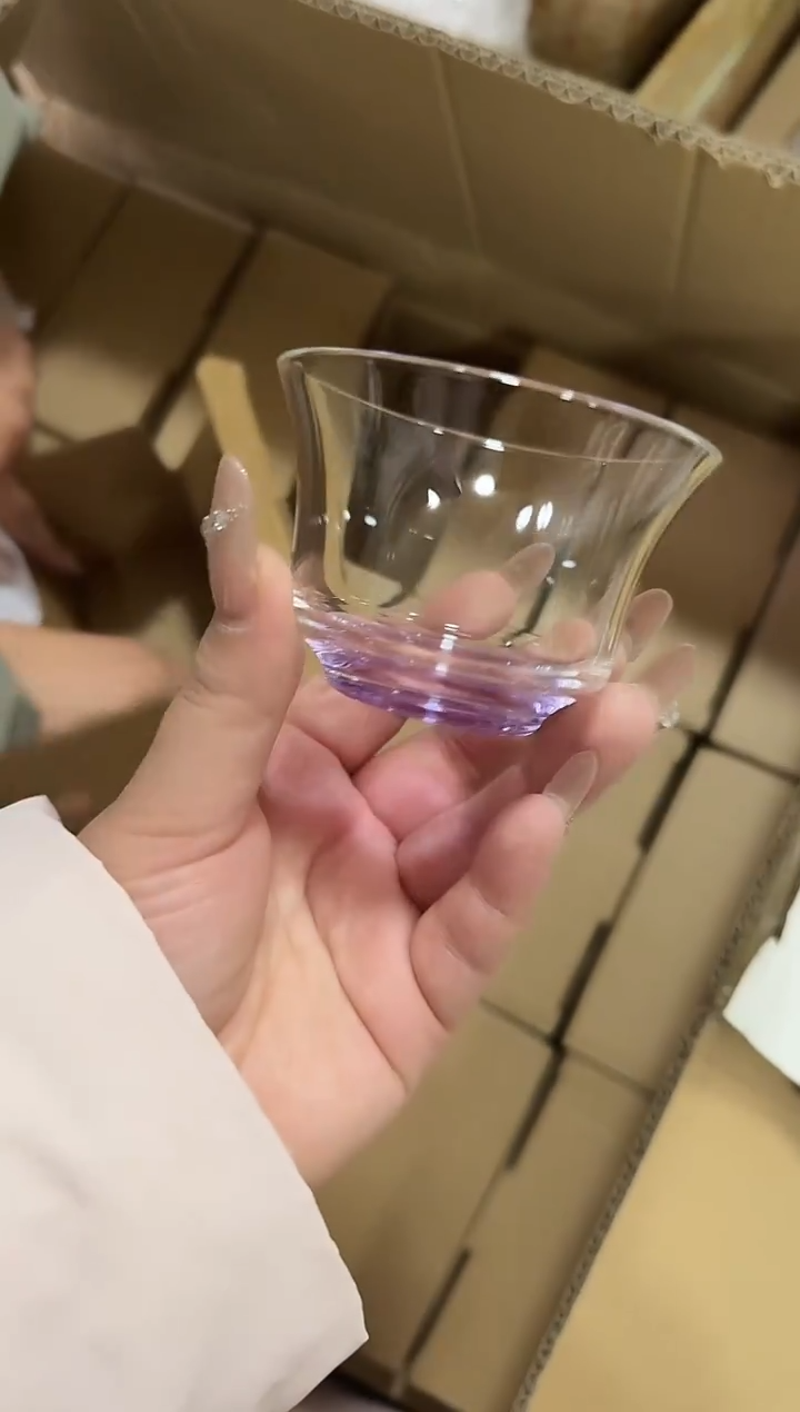 紫色大清杯2只  