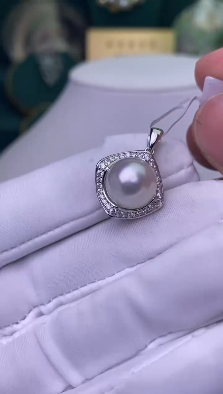 【闪购商品】海水珍珠颈饰银S925镶嵌11-12