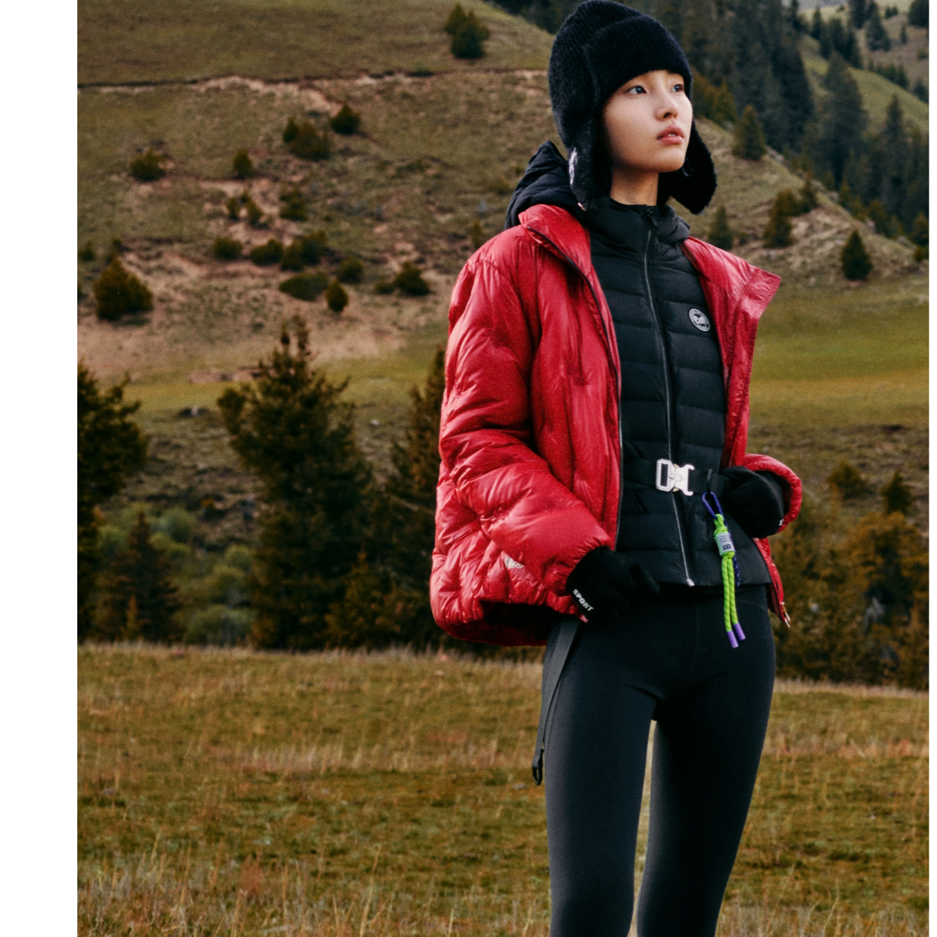 威尼斯女装22冬季保暖白鸭绒羽绒面包服蓬松轻盈