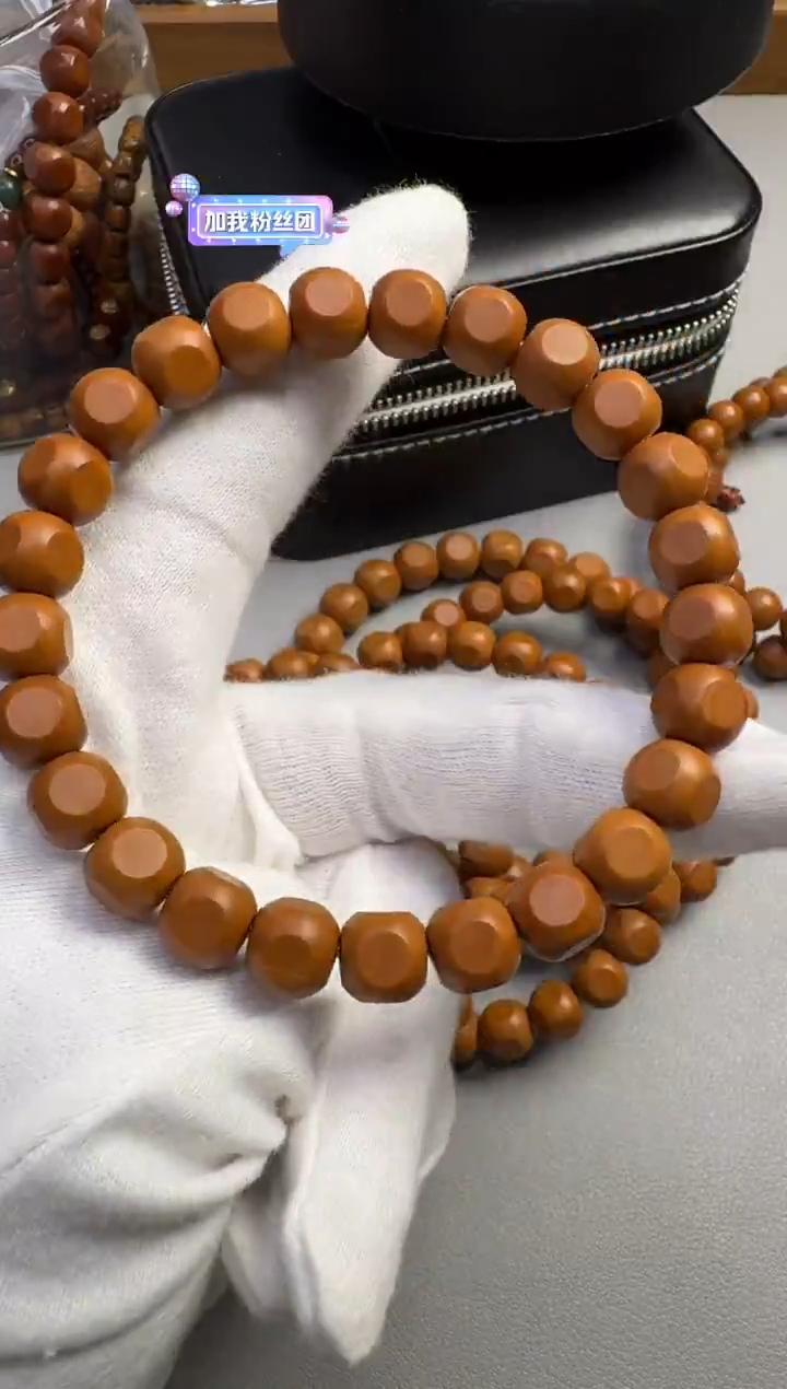 手串猴头核桃猴头六方瑕疵黑点款