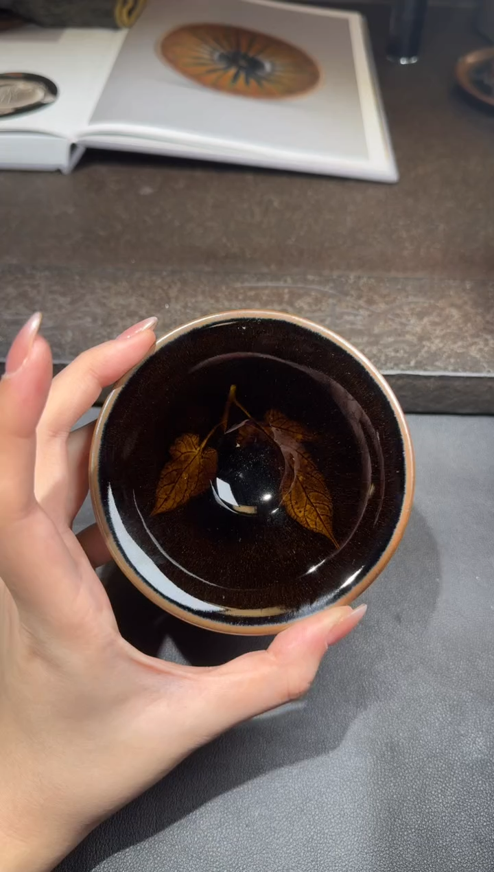 茶盏廖成义木叶盏180