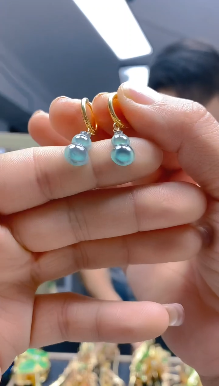 【闪购商品】翡翠耳饰合金573翡翠耳包