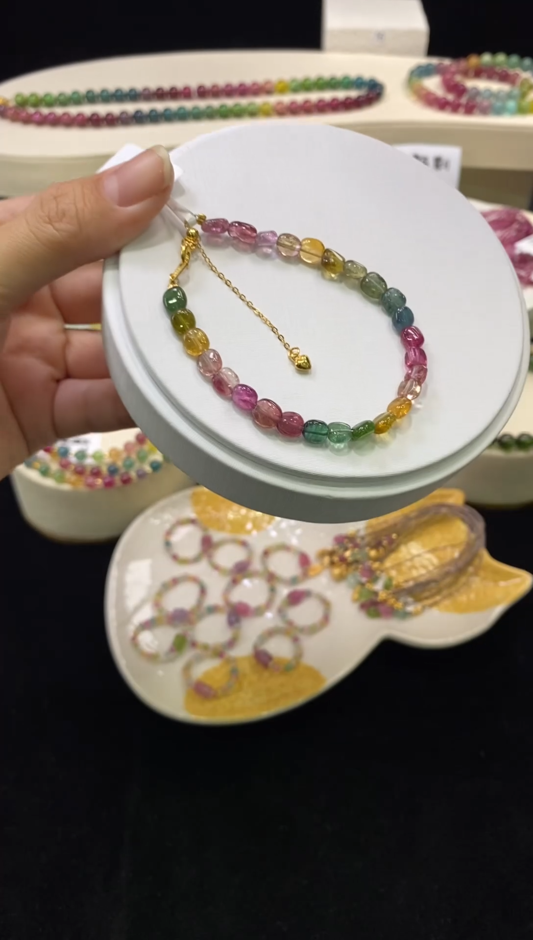 【闪购商品】碧玺手链未镶嵌{梦源珠宝}随行碧玺手链