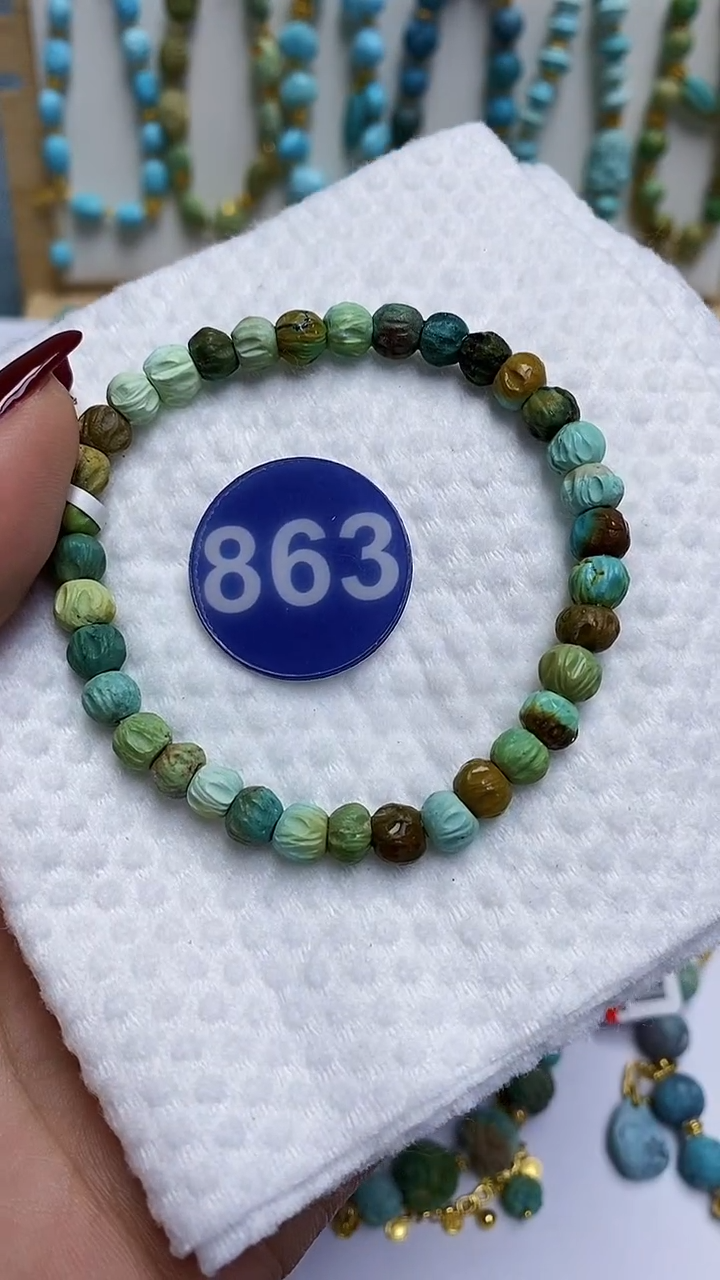 【闪购商品】绿松石手串未镶嵌863