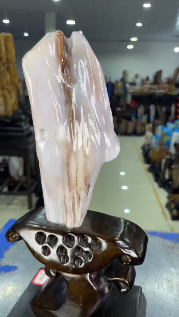 【闪购商品】硅化玉摆件未镶嵌8