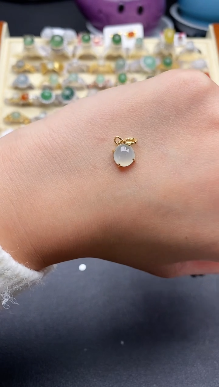 【闪购商品】翡翠戒指银S925镶嵌111111111+10