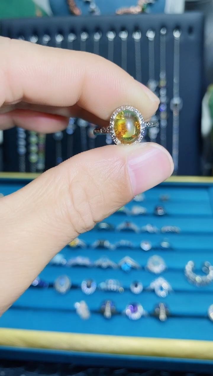 【闪购商品】琥珀戒指未镶嵌1121111111111111