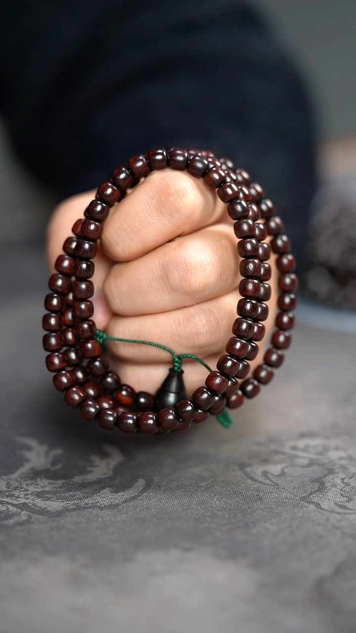 【闪购商品】檀香紫檀（小叶紫檀）手串/手链琴料蓉标6*7精工老型多圈