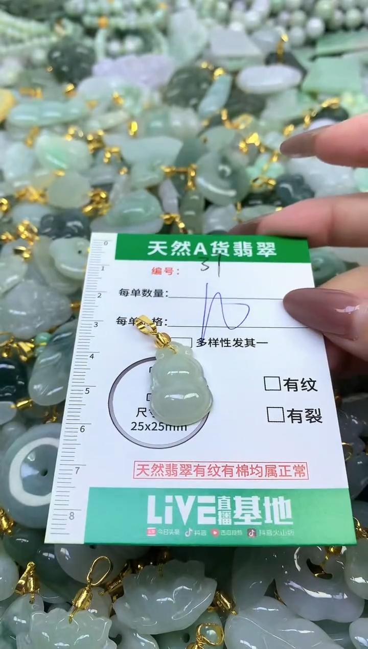 颈饰未镶嵌翡翠天然缅甸A货翡翠