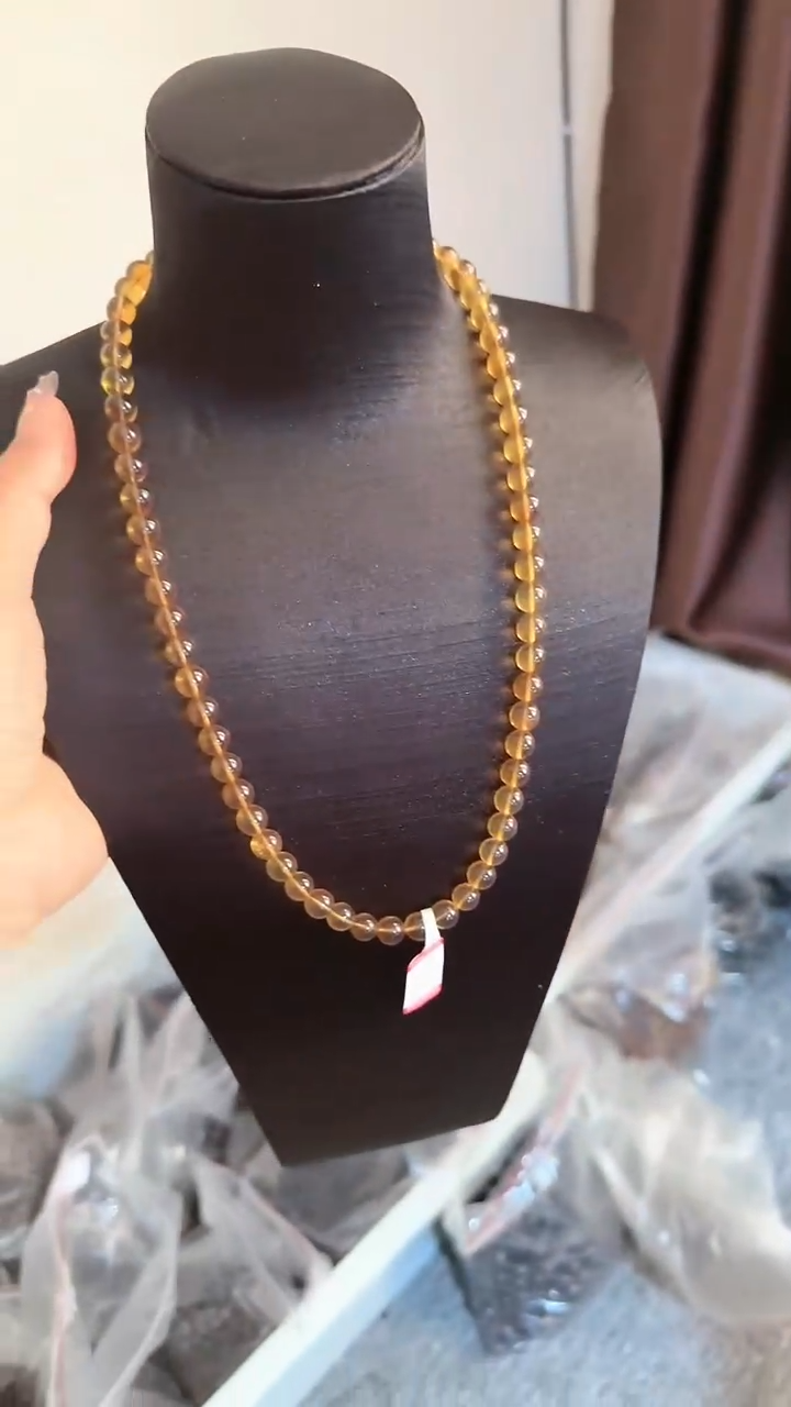 【闪购商品】未镶嵌琥珀手链规格8金珀妈妈链#107 