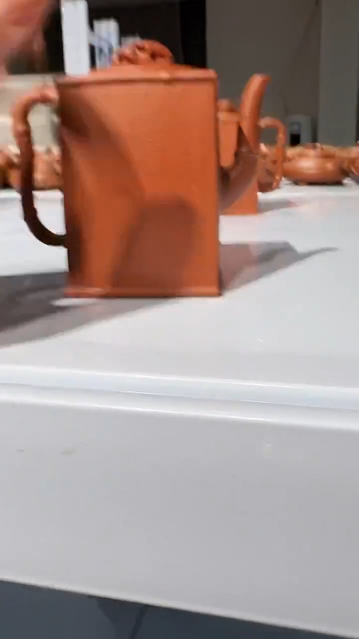 茶壶紫砂绝红降坡四方竹节