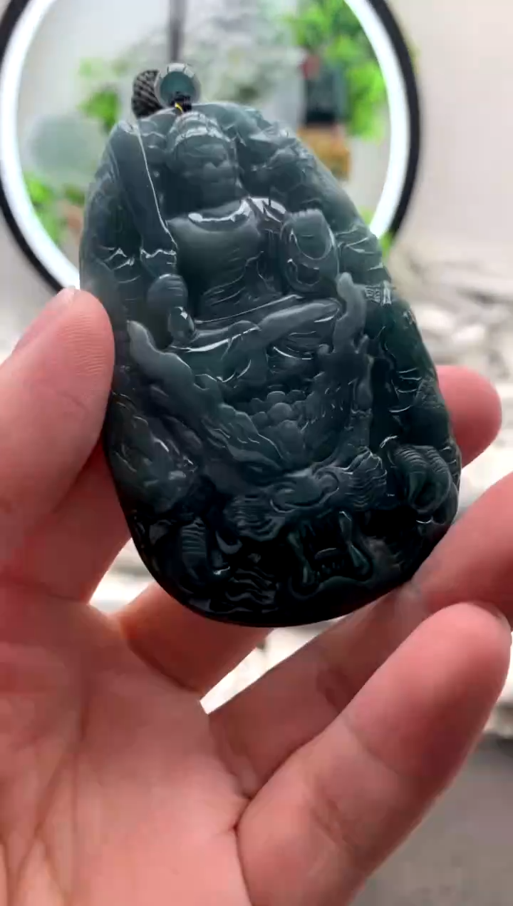 【闪购商品】翡翠颈饰未镶嵌不动明王