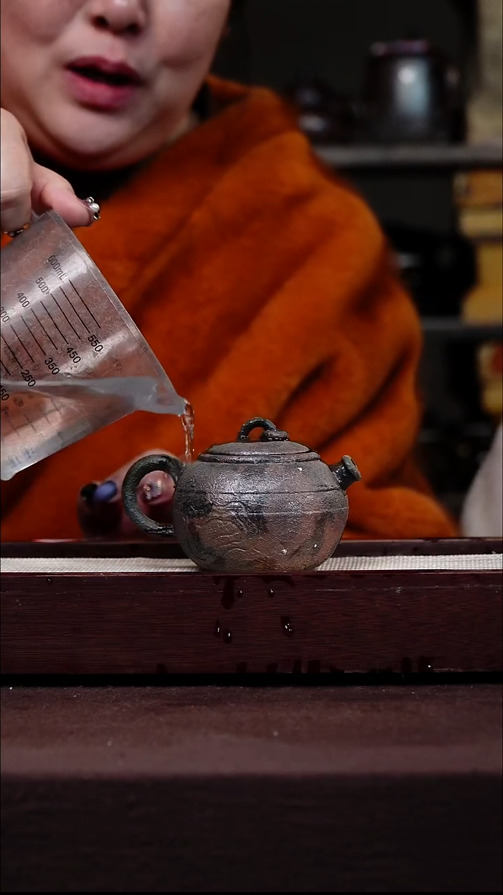 茶壶紫砂宜兴紫砂GFY 松木烧柴烧 石鼓