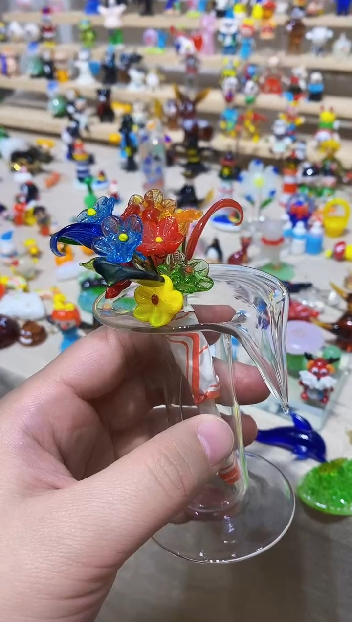 【闪购商品】琉璃手工艺品一瓶花