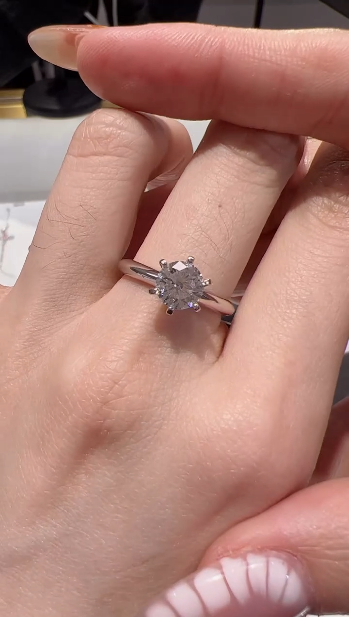 【闪购商品】实验室培育钻石18K金镶嵌T6@@11-15圈,拍下备注圈口