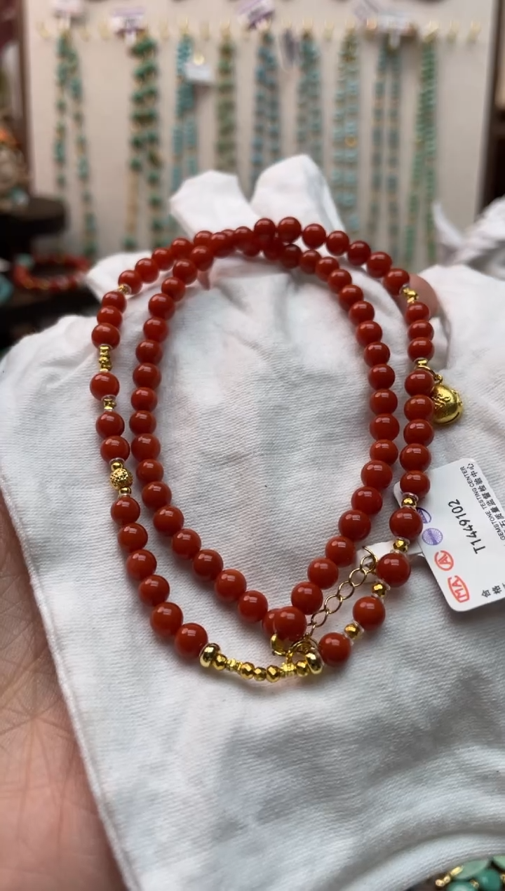 【闪购商品】南红玛瑙颈饰银S925镶嵌编号92