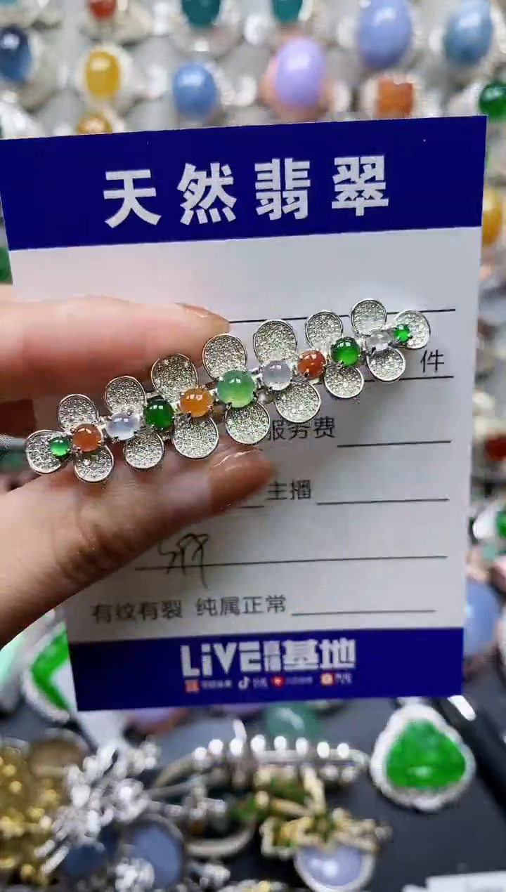 【闪购商品】翡翠颈饰银S925镶嵌0398