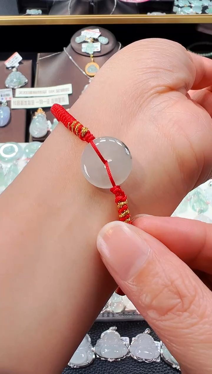 【闪购商品】翡翠手绳未镶嵌平安扣手绳