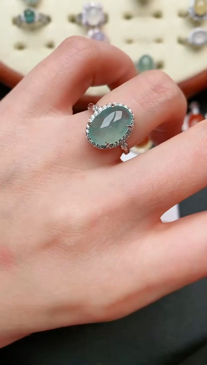 【闪购商品】翡翠戒指银S925镶嵌.....
