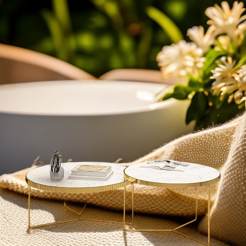 简约中款客厅4框名爵抽象铝合金装饰画置物架组合金属画框