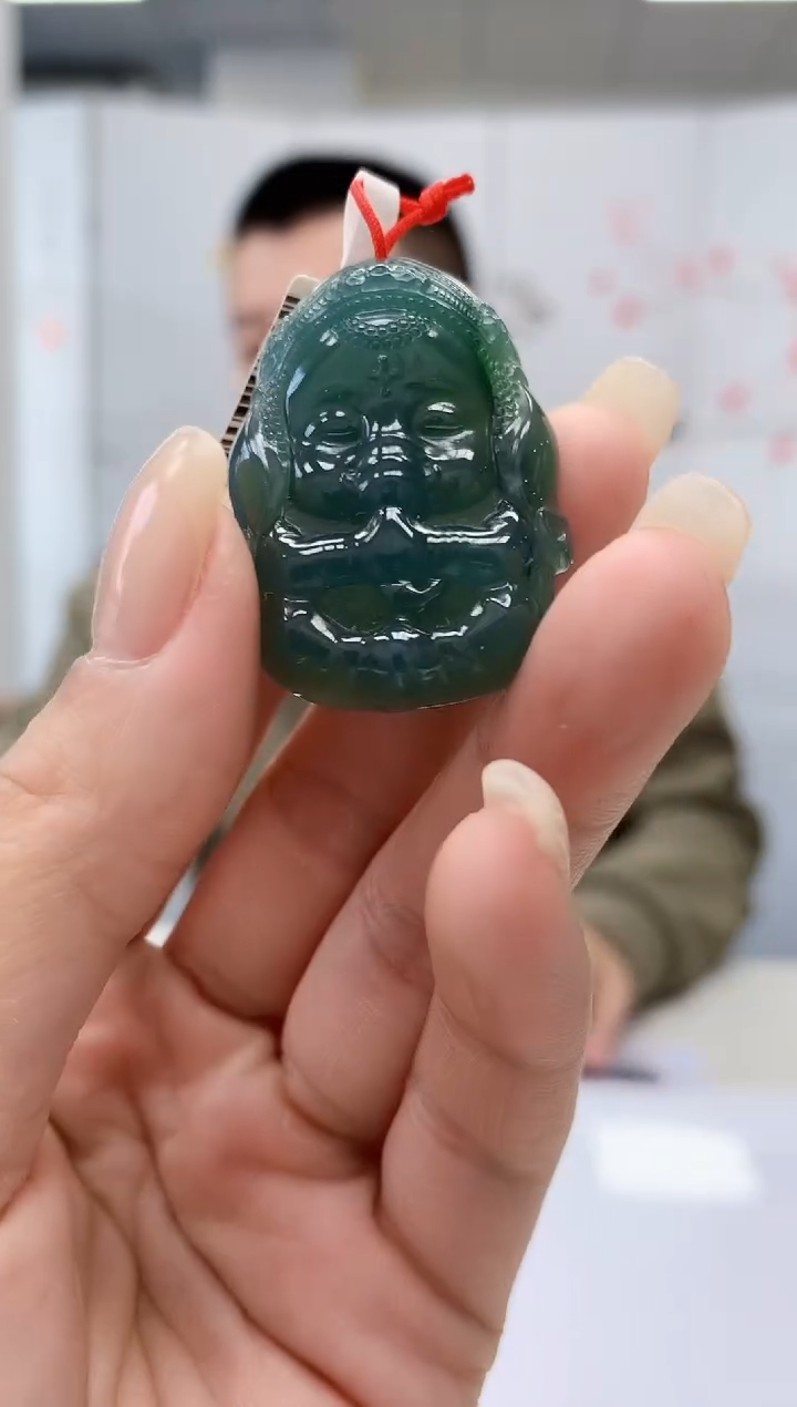 【闪购商品】定制翡翠未镶嵌4812lr-毛货挂件29