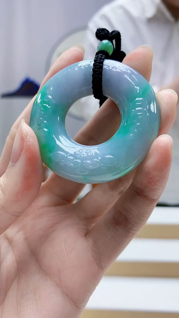 未镶嵌定制翡翠5028zm-毛货挂件扣子248