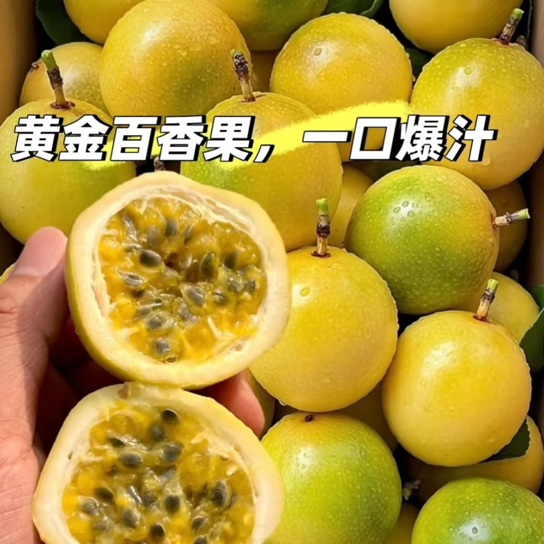 【1斤】钦蜜9号黄金百香果 大果粒 自带蜂蜜味 九甜一酸  果香十足黄金百香果广西壮族自治区