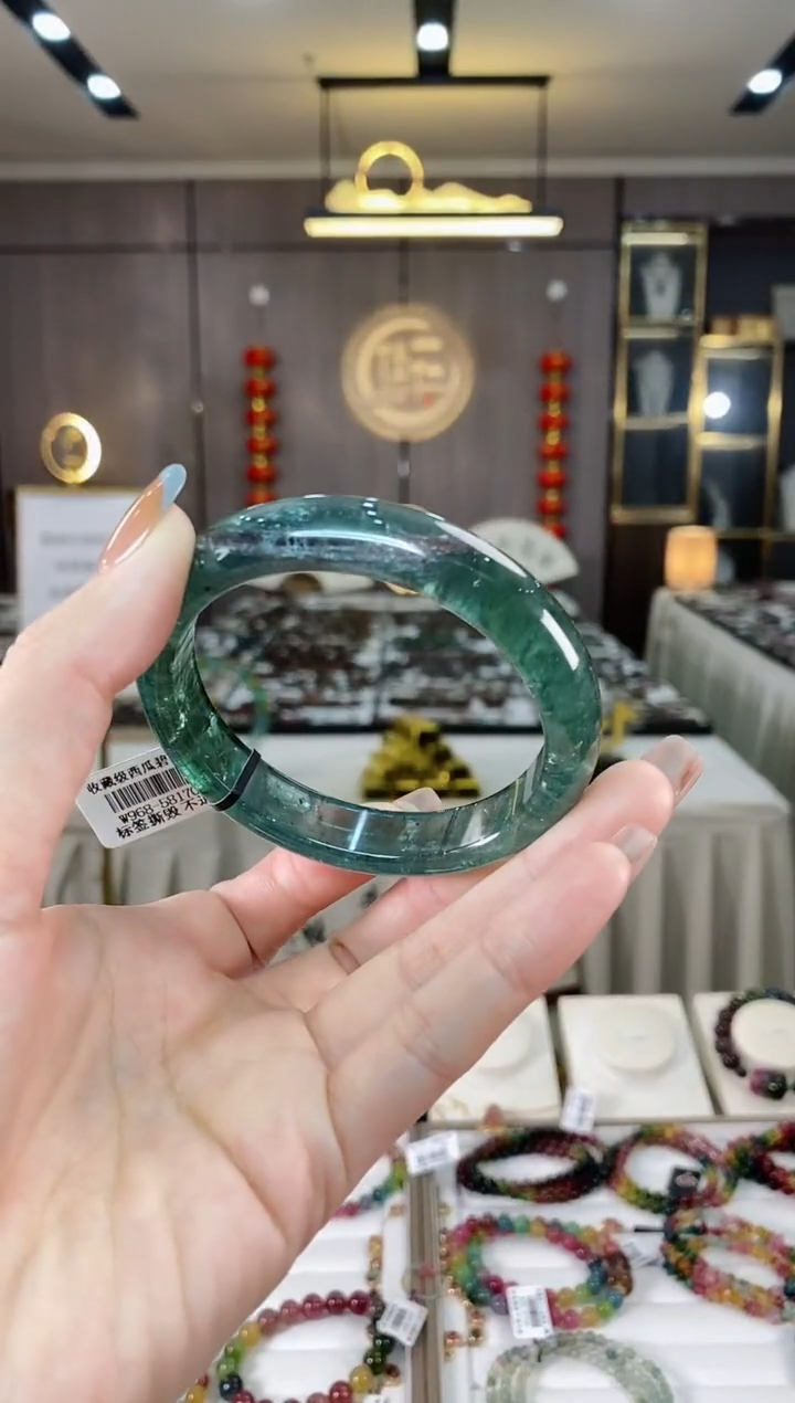 【闪购商品】碧玺收藏级碧玺手镯未镶嵌一物一证dan