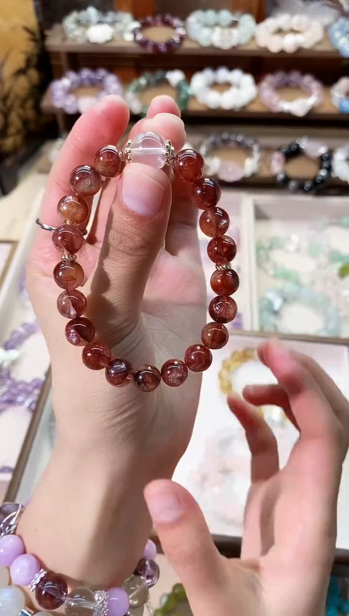 【闪购商品】水晶手串未镶嵌红浇花手串