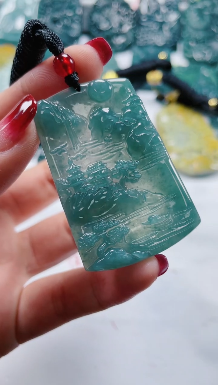 【闪购商品】翡翠颈饰未镶嵌多样性发货一件发货-山水牌